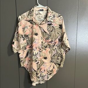 Vintage Animal Safari Print Shirt